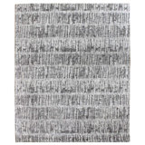 Neo Abstract Area Rug in Ivory/Silver/Gray