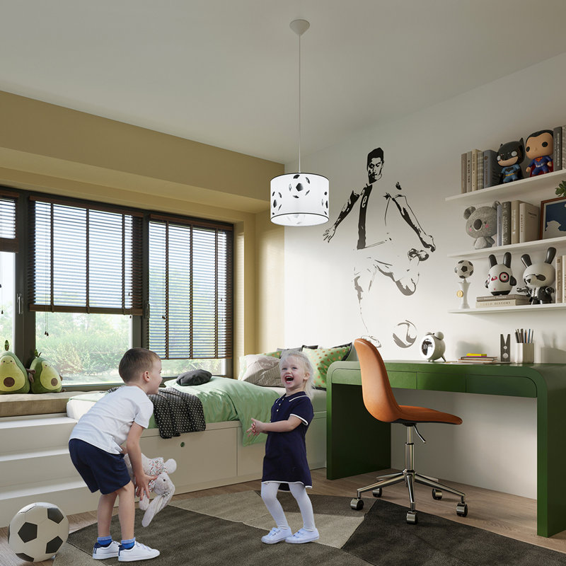 Bok 1 - Light White Pendant, 28cm H x 33cm W x 33cm D