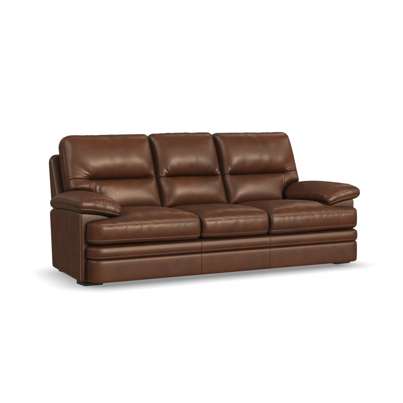 Donovan Leather Upholstered Sofa