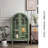 Modern Green Solid Wood Accent Cabinet