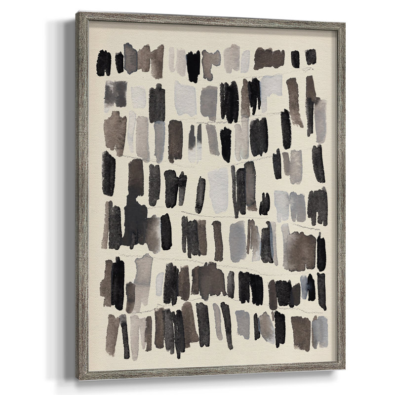 «Chalk and Flint IV», reproduction encadrée - bois massif, H 11 po x l 9 po