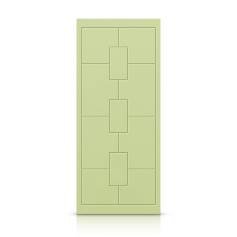 Porte standard à panneaux en bois, Vert sauge, 30 po x 84 po