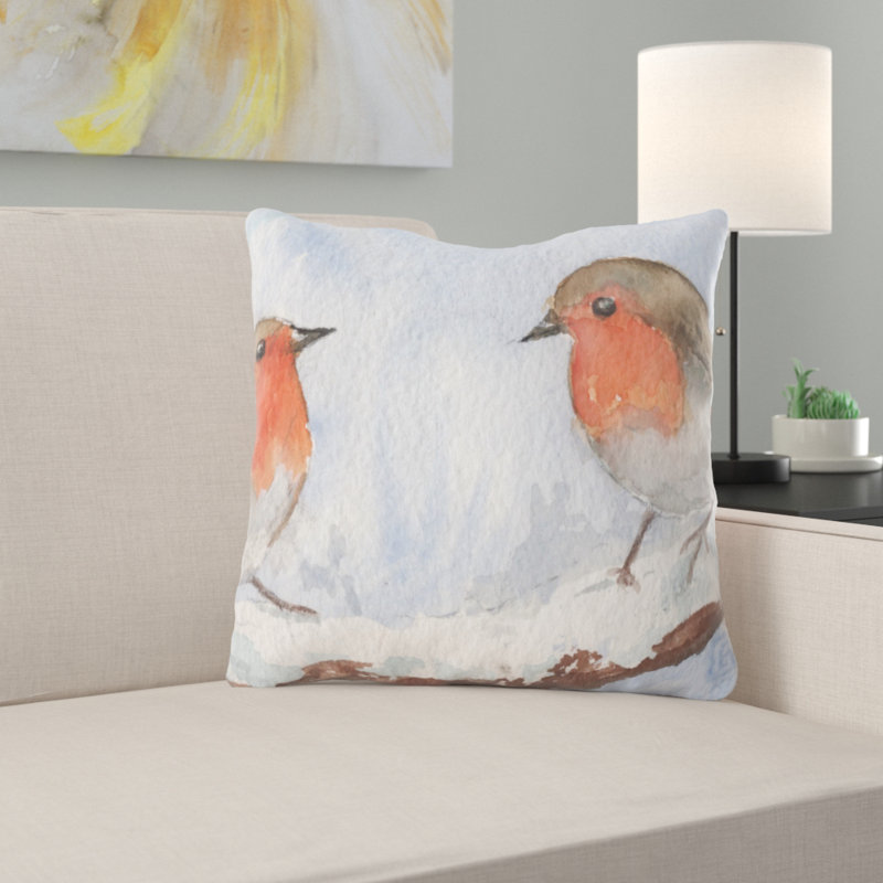 Reversible Throw Pillow, Microsuede, Indoor