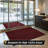 Mayberry Rug Weather Guard Door Mat, Made in the USA, Heavy Duty Entrance Mats, Commercial Office Doormat, Waterproof, Vinyl Backing, Boot Scraper, Red 2'x4'-119783254