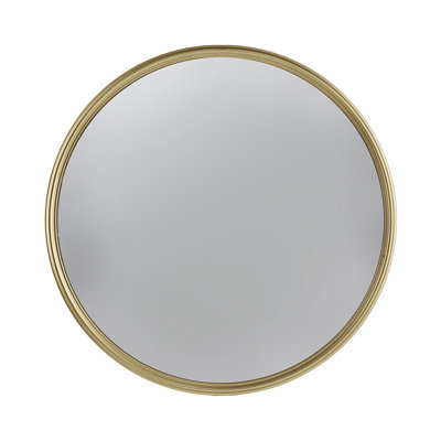 D15" Gold Round Mirror