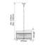 Lauryn 4 - Light Square/Rectangle Chandelier-1741073204