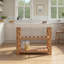 Console en bois et noyer marbré