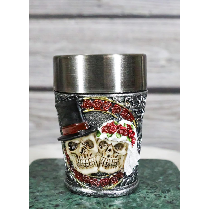 Ensemble de 4 verres à liqueur Gothic Love Never Dies