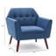 Fauteuil capitonné en lin 30,3 po Janara-666541483