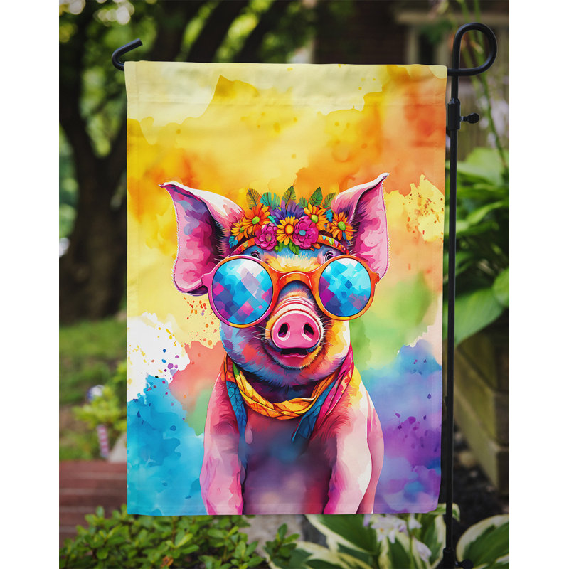Drapeau de jardin hippie