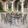 Argyri 6 - Person Metal Patio Dining Set with Rectangular Table