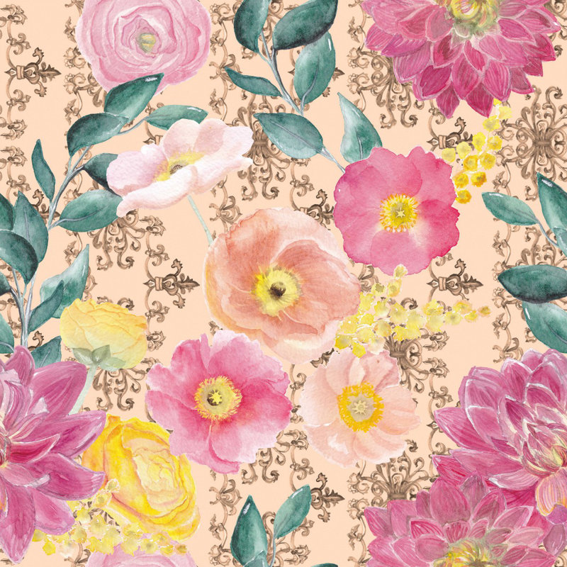 Peel & Stick Wall Mural, 8.34' W x 8.34' L