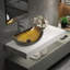 Metro Lane 53.3mm L x 35mm W Glass Specialty Sink with Tap-172751424
