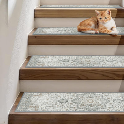 Carpet Stair Treads Non Slip 15PCS,Taupe | Non Slip