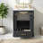 Bathroom vanity with a ceramic sink, compartmentalized drawers, soft-close doors, and a cabinet shelf-1928277174-1928277194