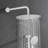 Shower System With Shower Head, Hand Shower, Slide Bar, Bodysprays, Shower Arm, Hose, Valve Trim, And Lever Handles-126232054