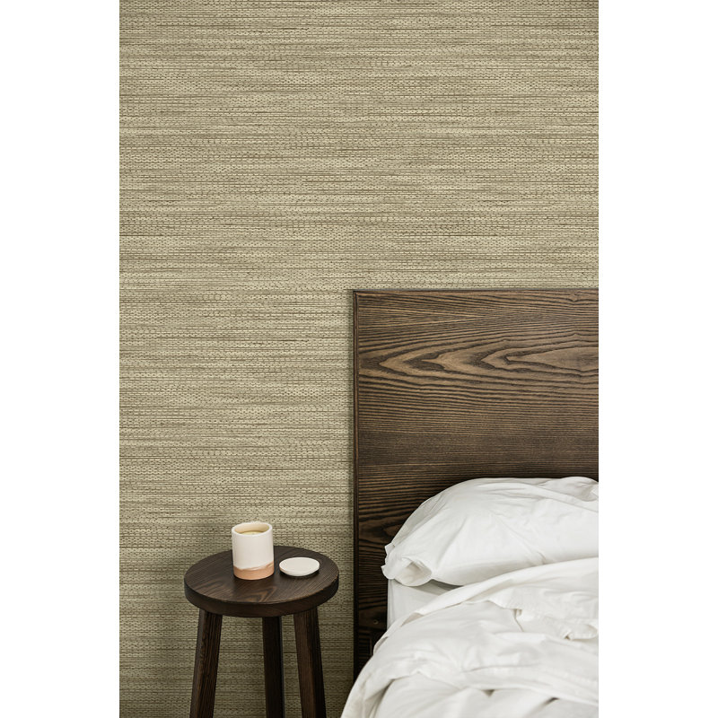 Papier peint non tissé Hollinwood, Noisette métallique