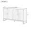 Armoire de rangement Buffet avec tablettes réglables