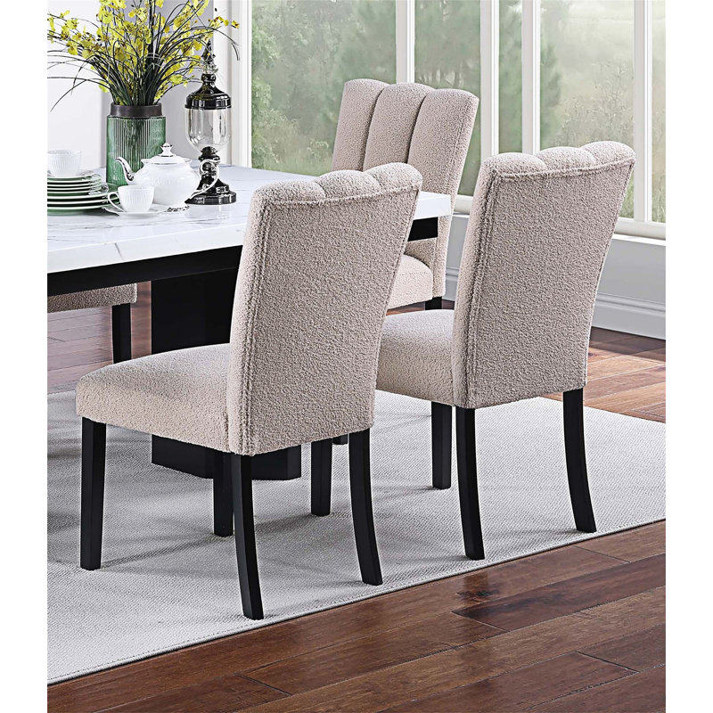 Chaise d'appoint rembourrée (ensemble de 2)
