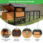 Grand poulailler en bois 113 po avec cage de nidification-1449541372