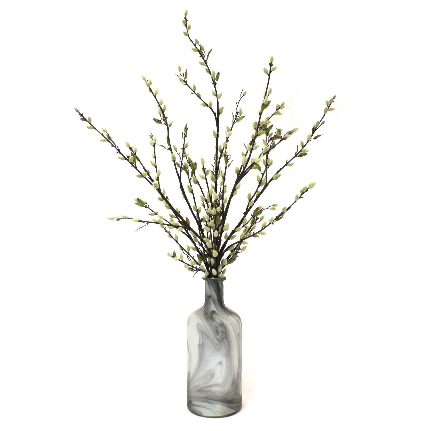 Gracie Oaks 40'' Faux Flowering Branch in Glass Jar & Reviews | Wayfair