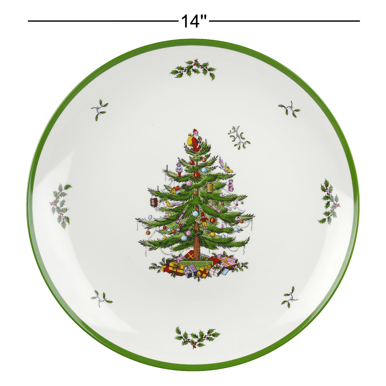 Spode Christmas Tree Melamine Round Platter