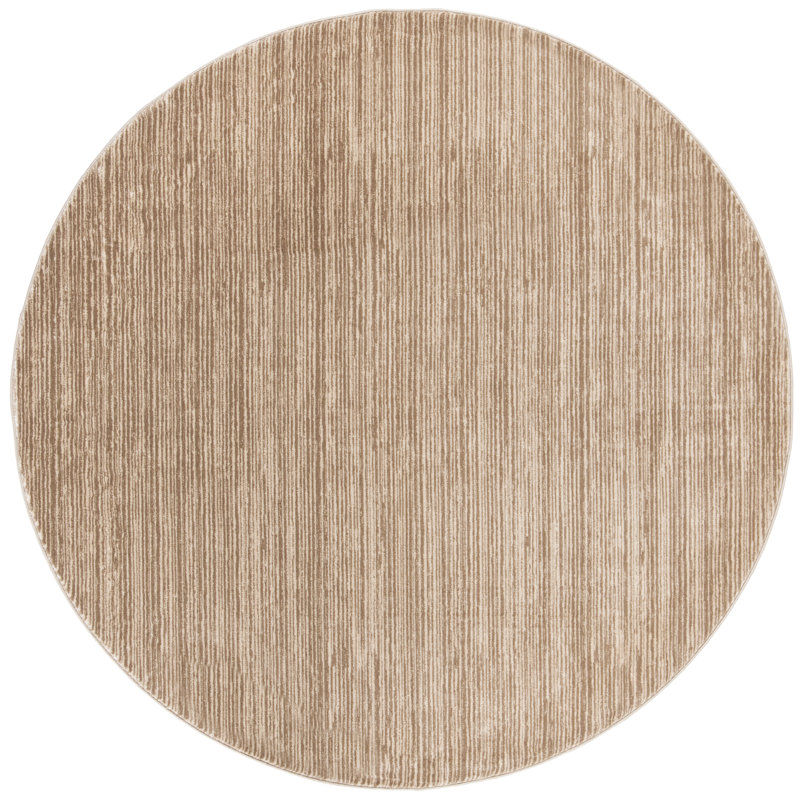 Tapis brun clair Aaishah, Rond 3 pi