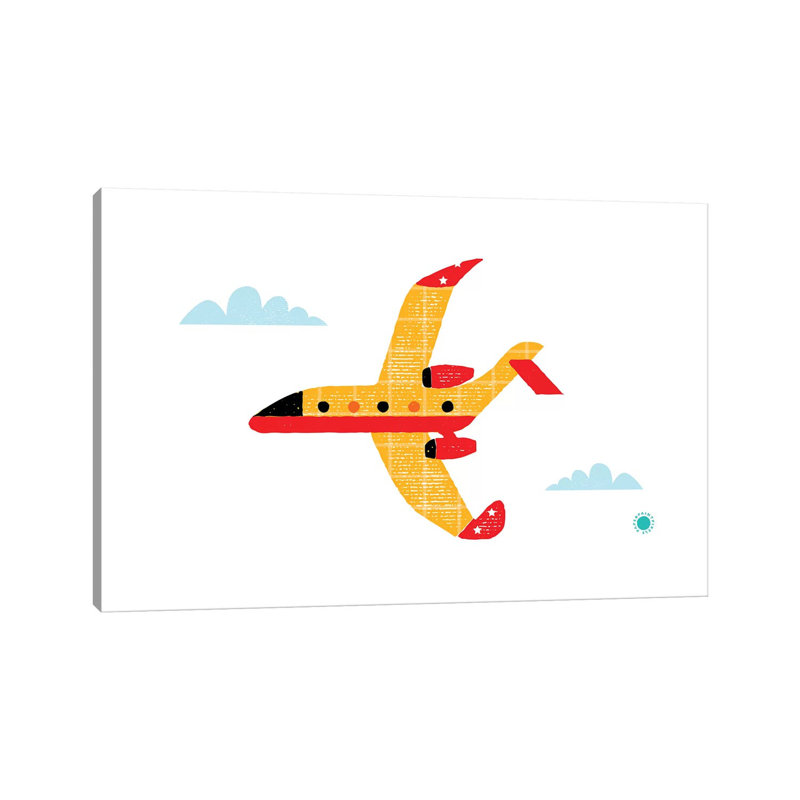 Airplane - Wrapped Canvas Print, 66.04 cm H x 45.72 cm W x 3.175 cm D