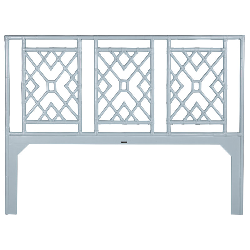 Camden Open-Frame Headboard, King, Light Blue