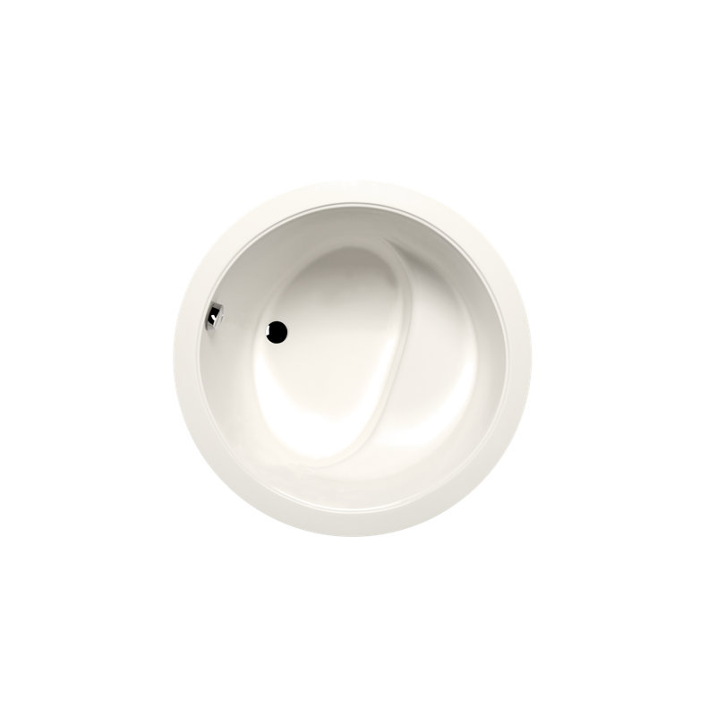 Hanalei 42" x 42" Drop In Air Acrylic Bathtub and Integrated Seat, Biscuit