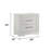 2 Nightstand In Modern White With Lining And Functionality Construction