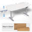 Bureau électrique Vivo 60 po x 30 po-345493171