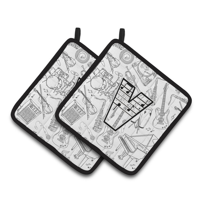 Note de musique Potholder, V