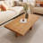 Brown Solid Wood Rectangular Coffee Table-1471183971