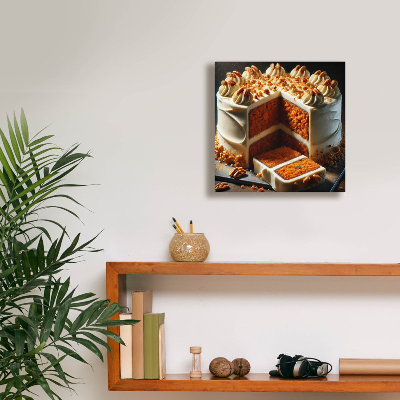 Toile épique «Carrot Cake» par Rey Klimt, graffiti épique, 12 po x 12 po, H 12 po x l 12 po