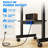 Rolling Tv Stand With Power Outlet For 40-75 Inch Tvs, Portable Tv Stand On Wheels Up To 110 Lbs
