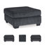 New Britain Slate Oversized Accent Ottoman-1206215375