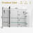 Dorla 39.4'' W 23.6'' H Surface Frameless Medicine Cabinet Mirror 2 Adjustable