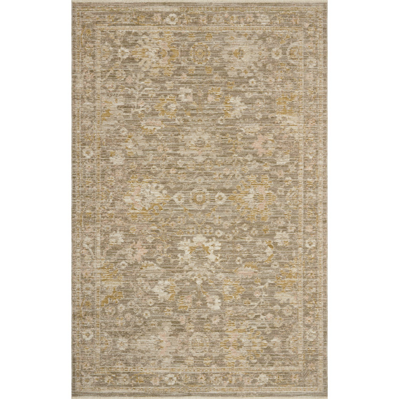 Tapis écorce / épice Loloi Elora, Écorce / épice 11 pi 6 po x 15 pi