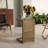 C-shape end table  Brown