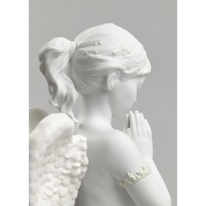 Heavenly Valencia Porcelain Angel Figurine in Painted Finish