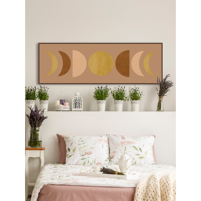 «Moon Phase Mirror», reproduction sur toile encadrée, H 15 po x l 45 po x P 1,5 po