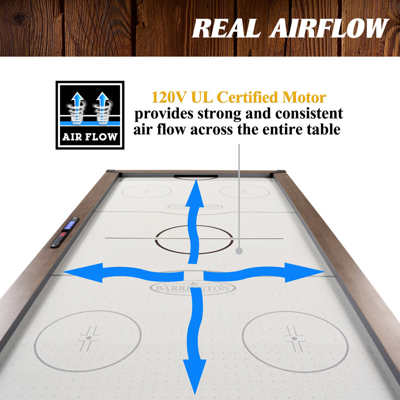 Barrington 7' Urban Air Hockey Table with Faux Concrete Legs