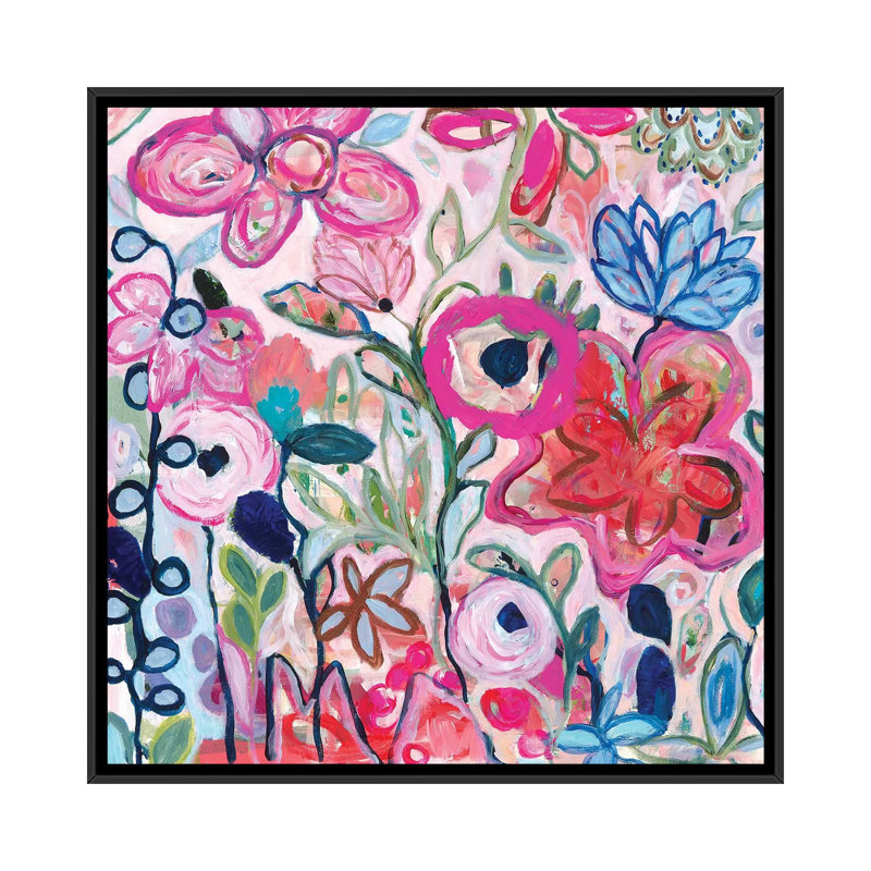 « favori », impression sur toile, H 18 po x l 18 po x P 1,5 po, Toile avec cadre noir, Pas de tapis
