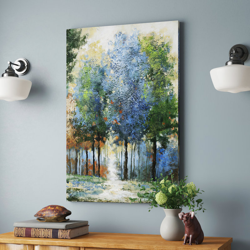 « Afternoon Light » (lumière d'après-midi) Arbereshe ‑ reproduction imprimée de peinture à l'huile sur toile tendue
