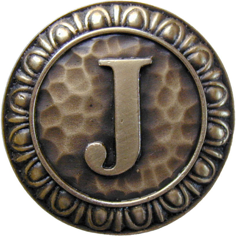 Poignée champignon Jewel, Laiton antique