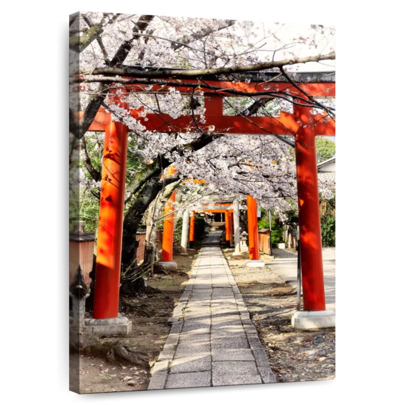 Aime Cherry Blossoms Torii, 45" H x 30" W