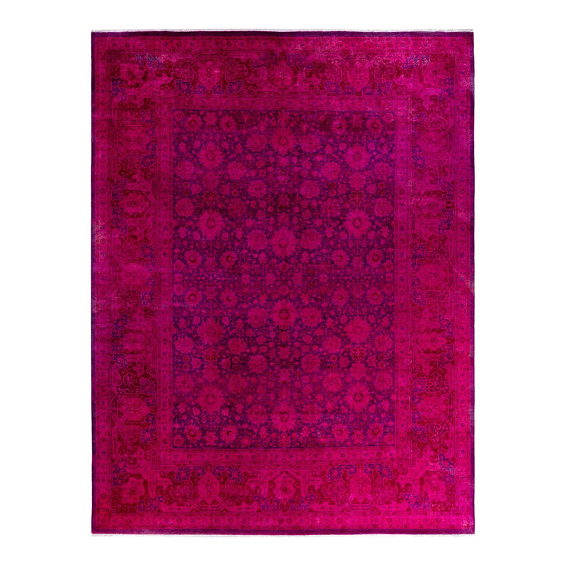 Overyed One-of-a-Kind Rectangle 9'5" X 12'3" Hand Knotted Area Rug