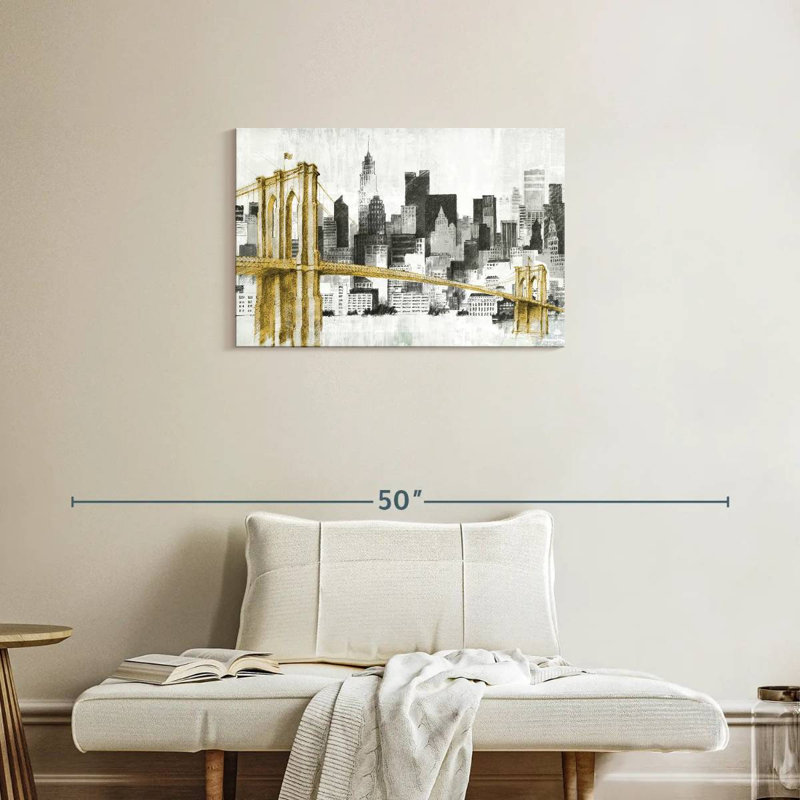 Lilie New York Skyline pont jaune sans mots