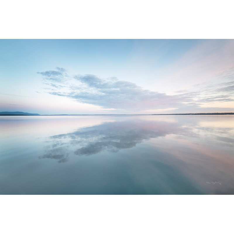 Bellingham Bay Clouds Reflection I - impression, H 12 po x l 18 po